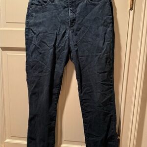 NYDJ Indigo Jeans with Purple Stitching